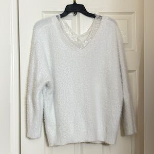 Elegant White Women's Sweater